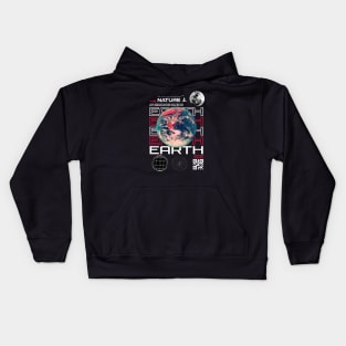 Earth Sci Fi Streetwear Design Kids Hoodie